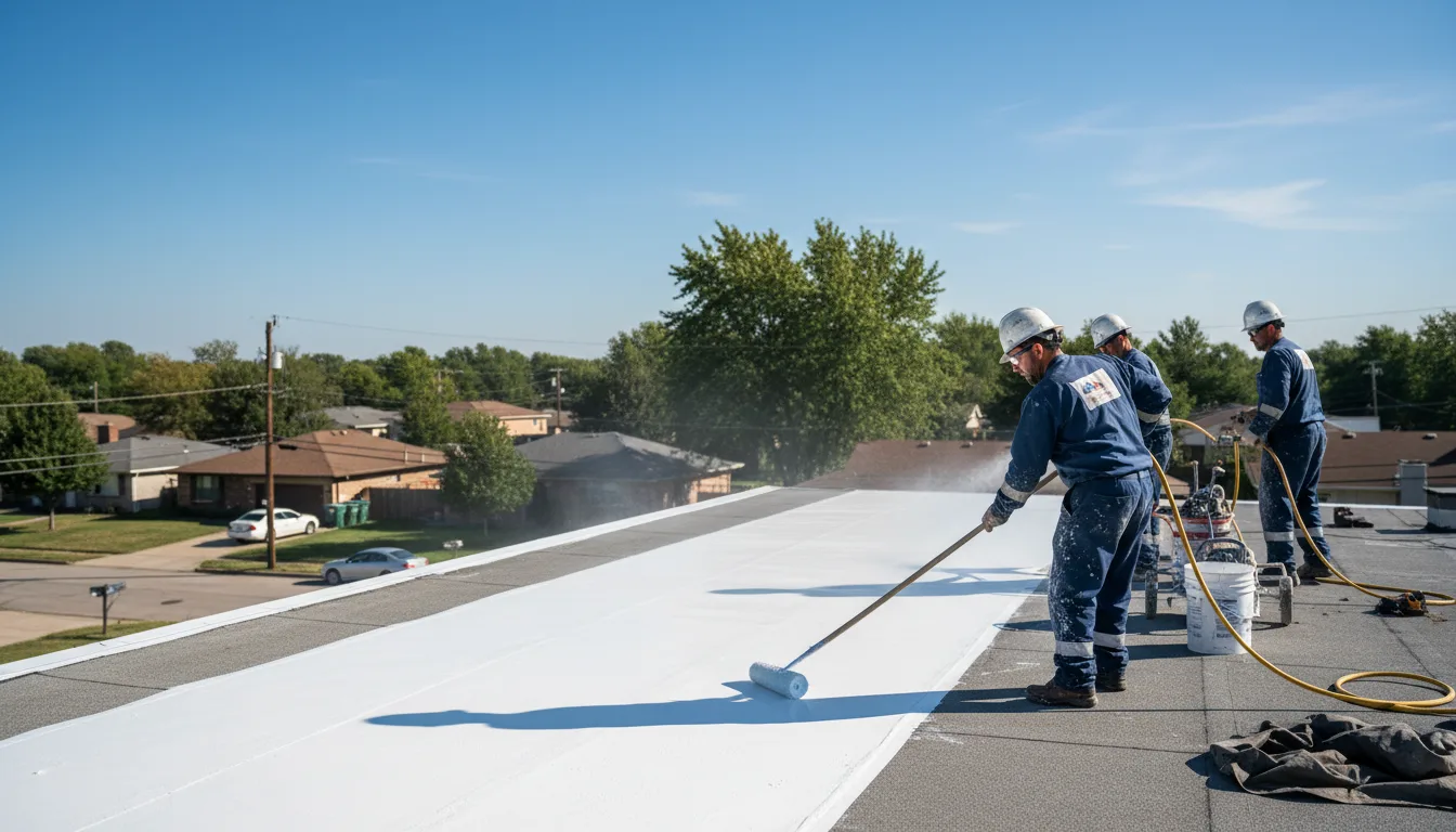 Commercial roof coating in Calvert, TX near me